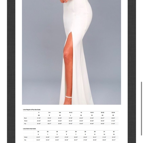 Lulus Bridal Off-Shoulder Dress with Slit - Picture 1 of 2